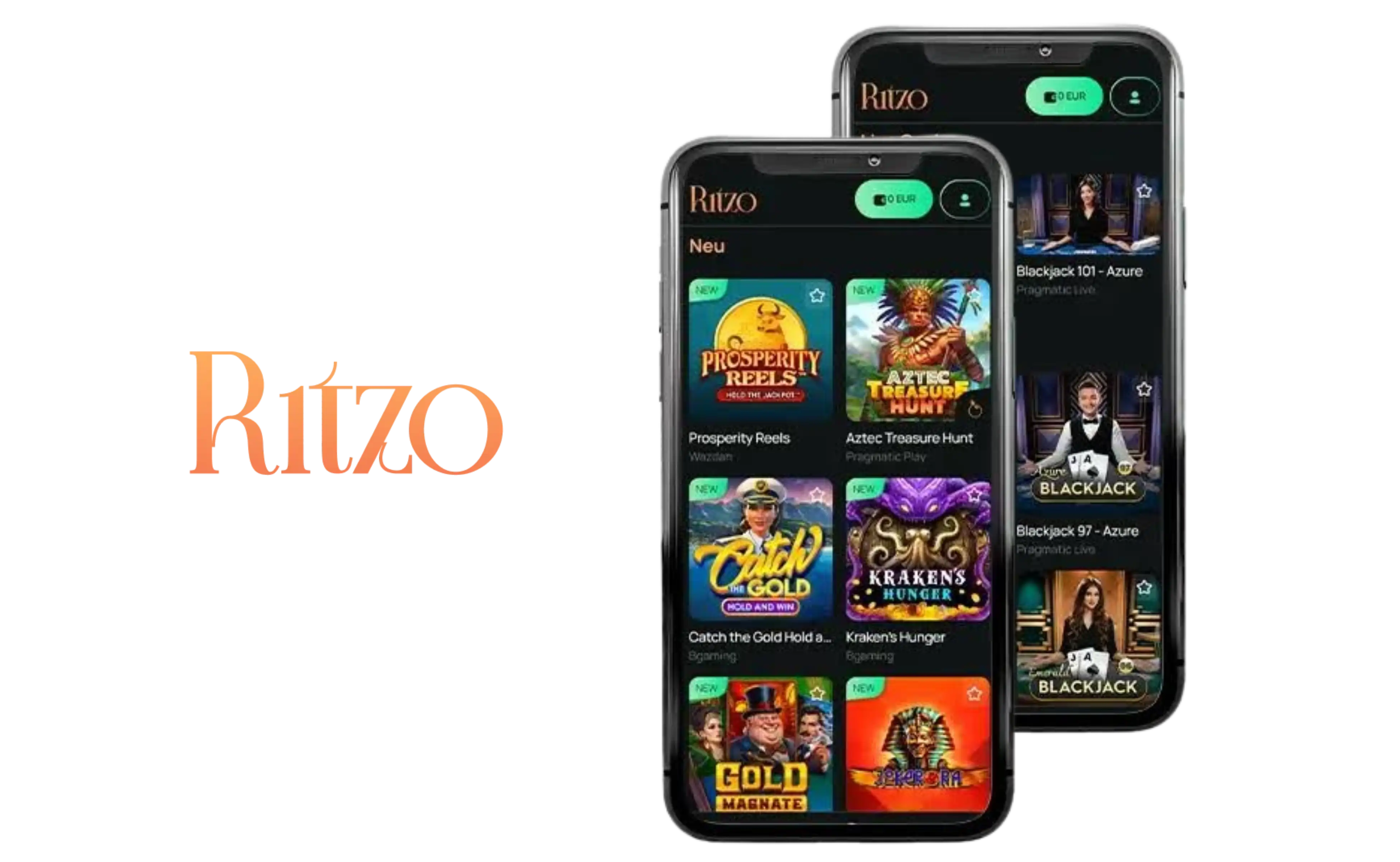 Ritzo Casino App-Screenshot